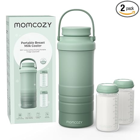 Momcozy 22oz Portable Breast Milk Cooler for Outdoor, Life Saver with 360° Total Cooling for 24 ... | Amazon (US)
