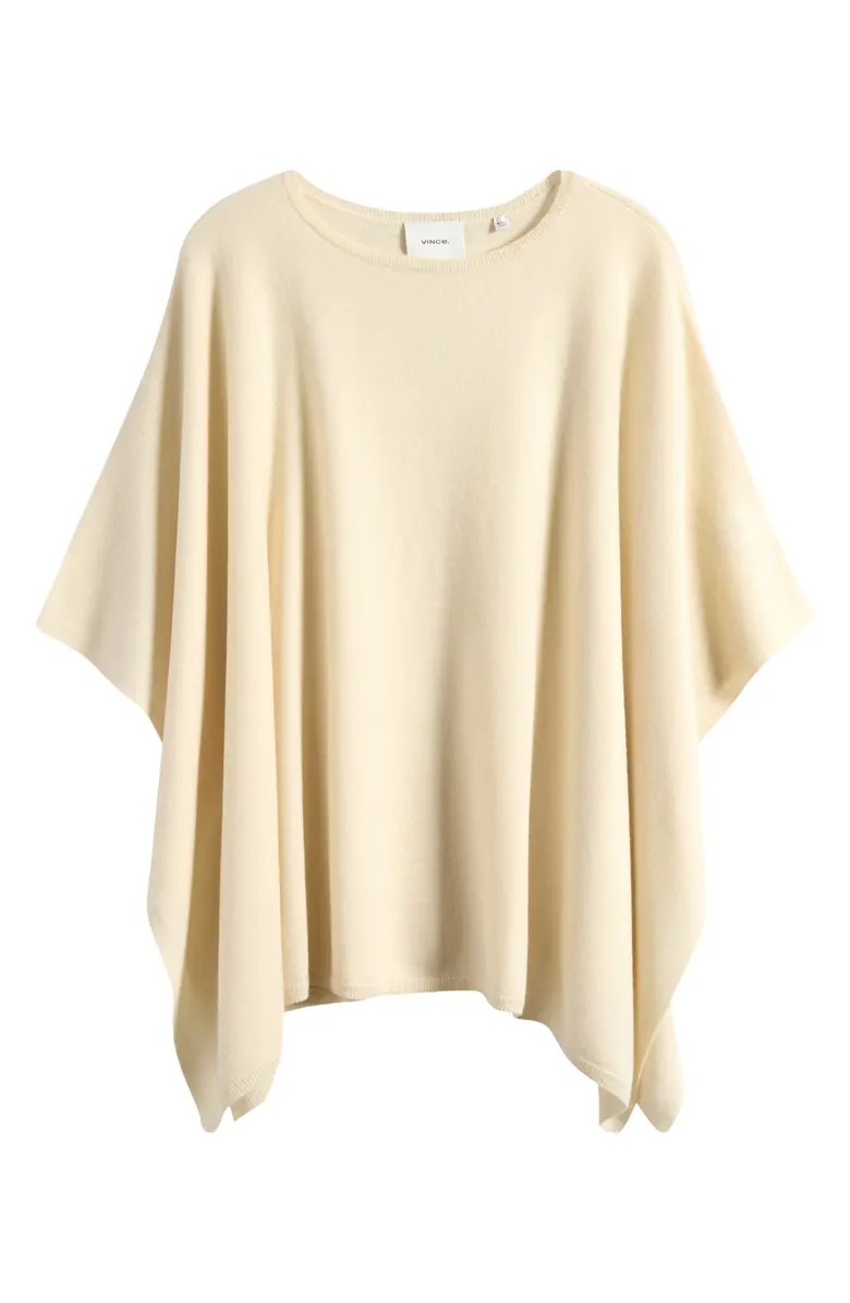 Vince Boat Neck Silk & Cashmere Poncho | Nordstrom | Nordstrom