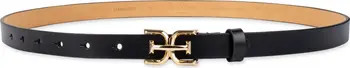 Double E Logo Slim Leather Belt | Nordstrom