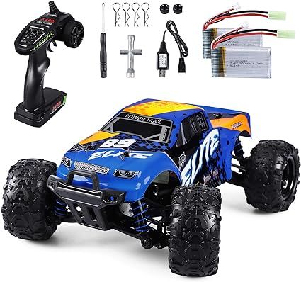YEZI 1:18 Scale Remote Control Car for Boys, 4WD High-Speed Racing RC Car, 2.4 GHz Off Road Monst... | Amazon (US)