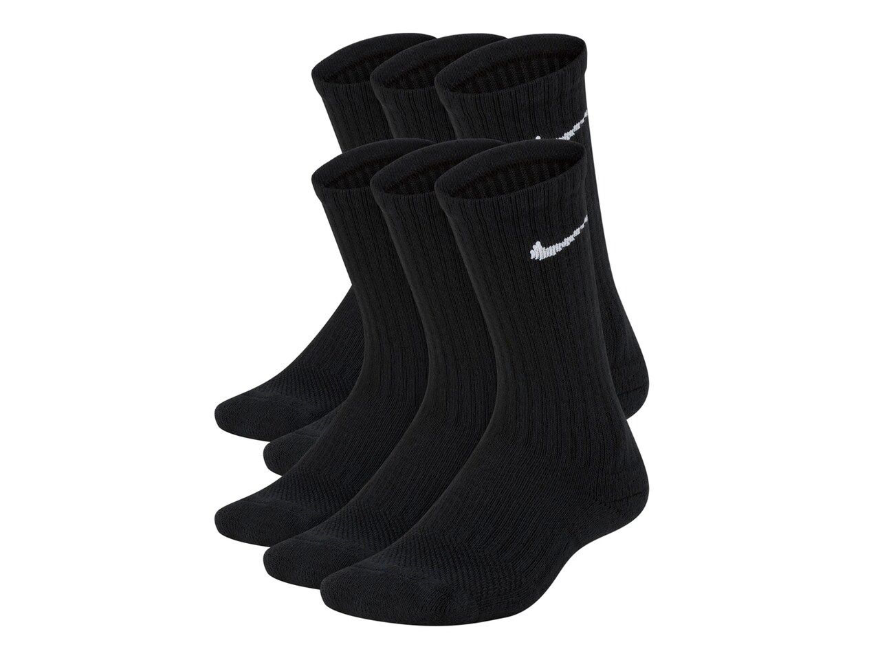 Performance Cushioned Kids' Crew Socks - 6 Pack | DSW