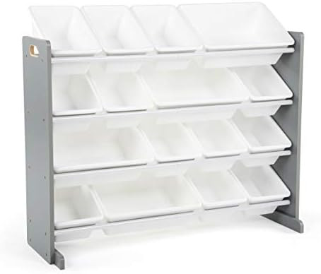 Humble Crew Supersized Wood Toy Storage Organizer, Extra Large, Grey/White | Amazon (US)