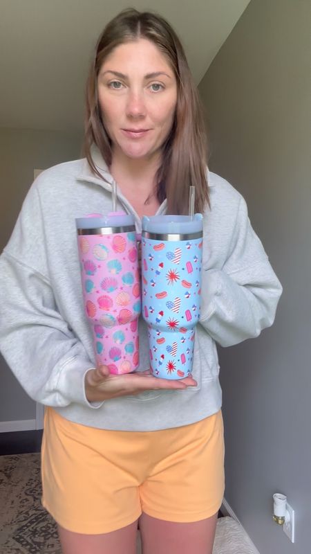 These pink lily tumblers are adorable for summer and definitely help you get your water down!! 

#LTKFindsUnder50 #LTKFitness #LTKSwim