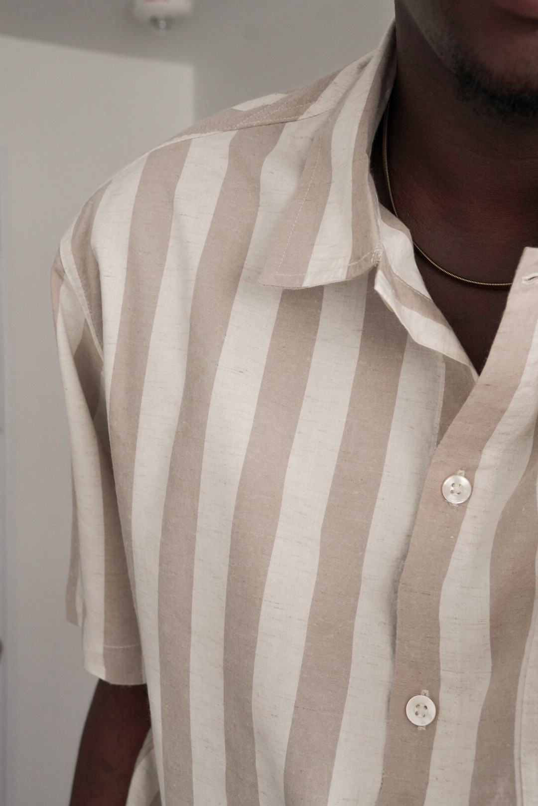 Beige Neutral Striped Shirt 

#LTKsummer #LTKswimwear #LTKmens