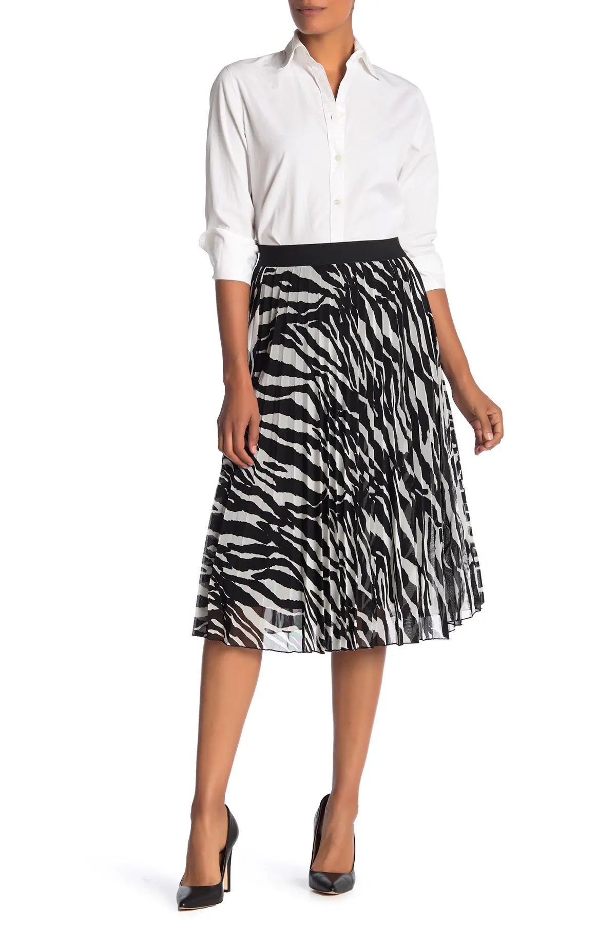 Know One Cares Pleated Mesh Midi Skirt at Nordstrom Rack | Nordstrom Rack