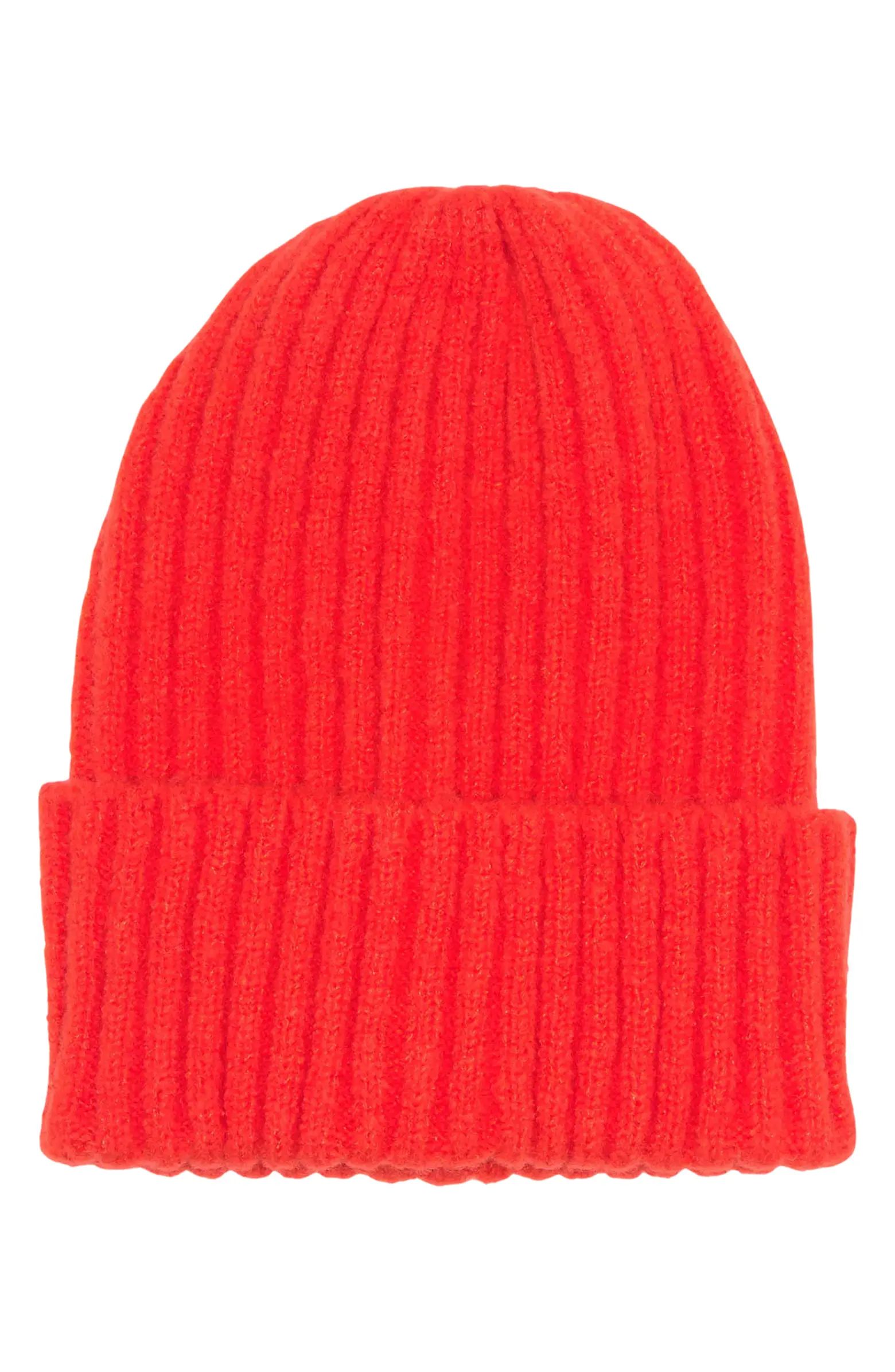 Ribbed Cuff Cozy Knit Beanie | Nordstrom Rack