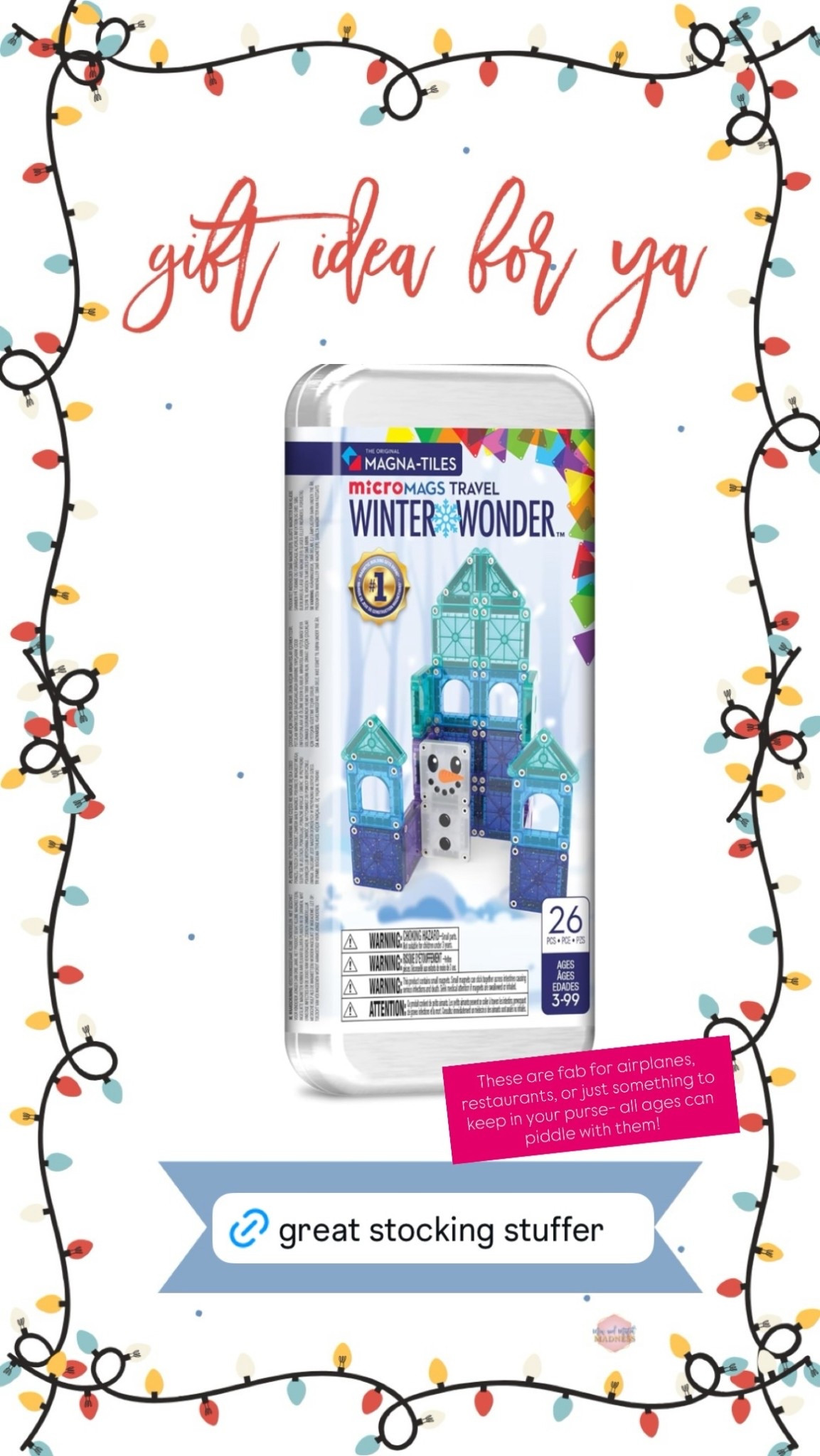 These are fab for airplanes, restaurants, or just something to keep in your purse- all ages can piddle with them!