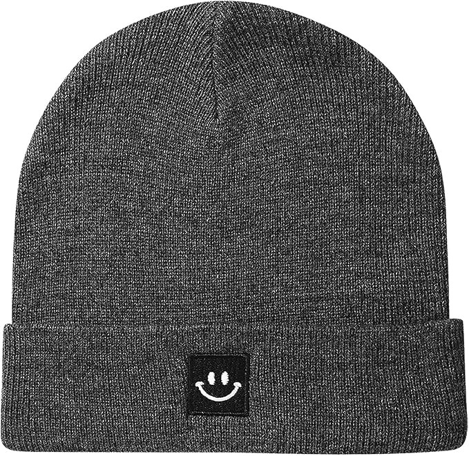 MaxNova Knit Beanie Hat with Smile Face for Men/Women | Amazon (US)