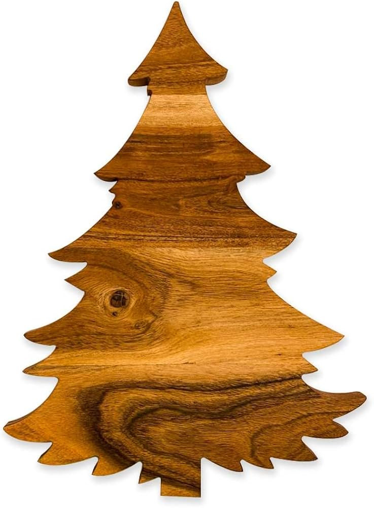 Christmas Tree Shaped Wood Cutting Board for kitchen, Tree Shaped Wood Cutting Board, Christmas D... | Amazon (US)