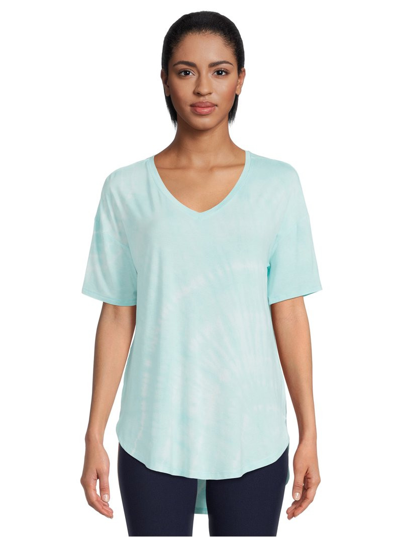 Time and Tru Women's V-Neck Tunic T- Shirt | Walmart (US)