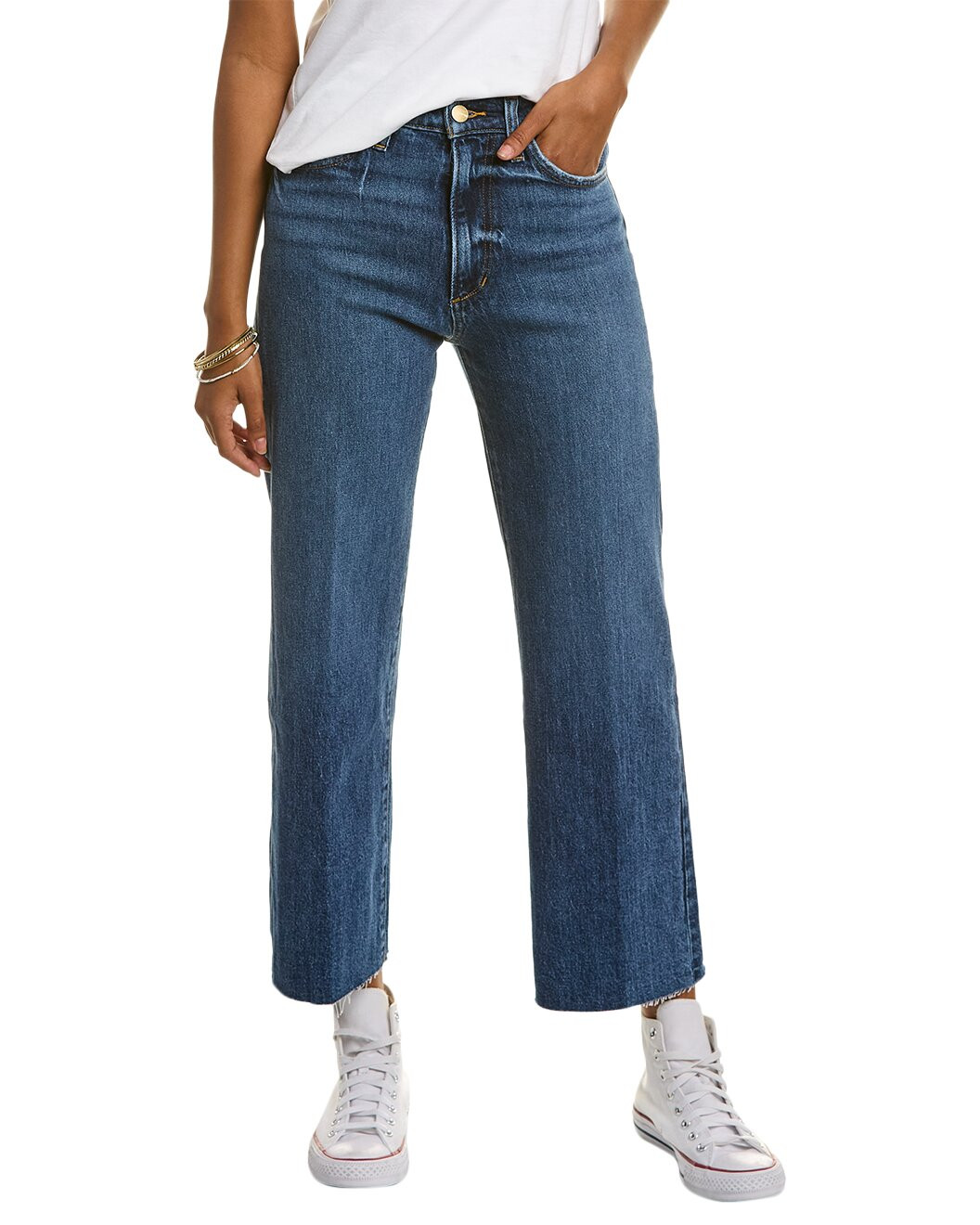 The Blake High-Rise No Pressure Wide Leg Crop Jean | Rue La La