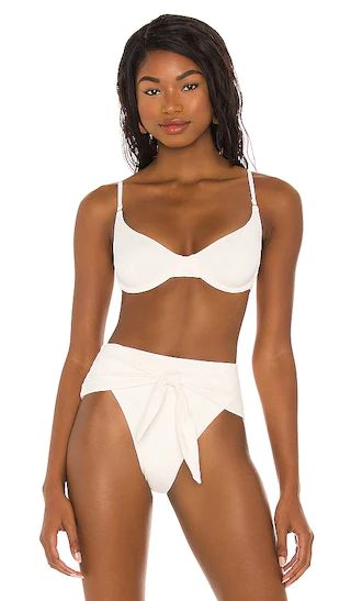Vintage Bra Bikini Top in Off White | Revolve Clothing (Global)