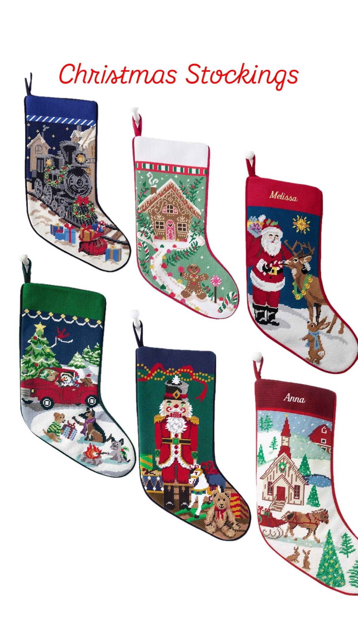 Needlepoint Personalized Christmas Stocking
These are the perfect classic Christmas stockings 

#LTKHome #LTKFamily #LTKHoliday