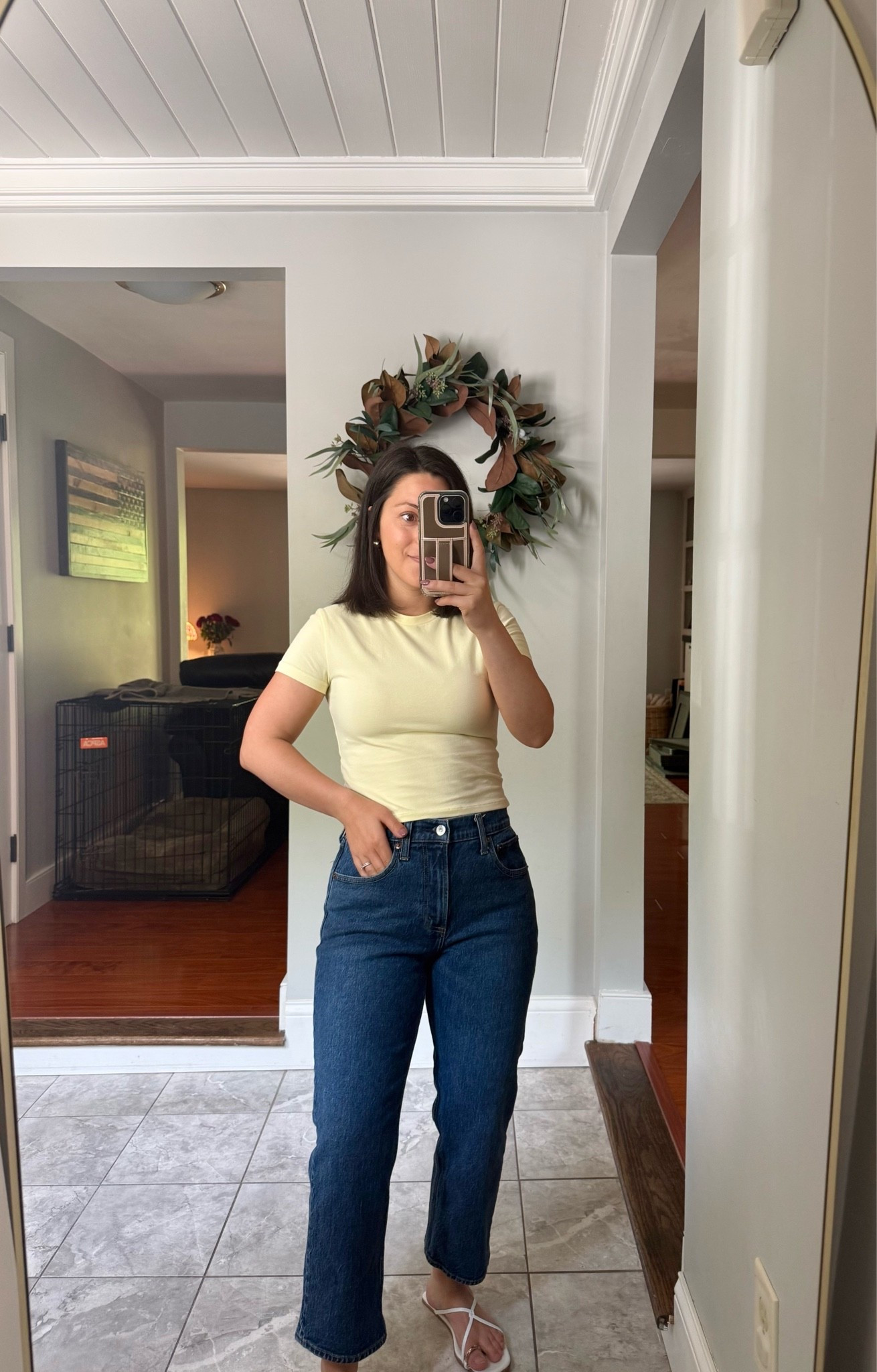 Top and jeans are on clearance! Wearing size xs top, 26 short jeans. For reference I am: 5ft, 115lbs.

#LTKPetite #LTKSaleAlert #LTKSeasonal