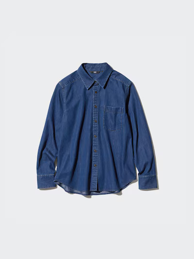 Soft Denim Shirt | UNIQLO (UK)