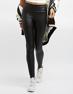 High-Waisted Liquid Leggings | Charlotte Russe