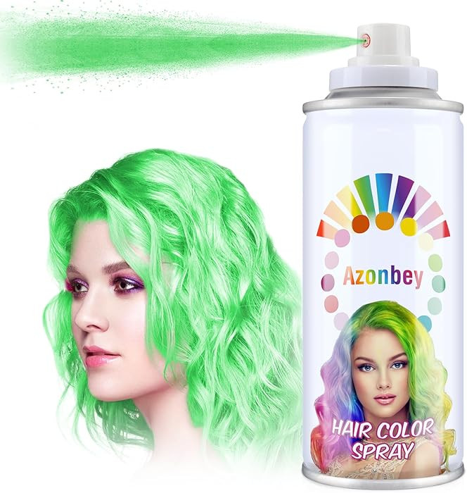 Halloween Hair Spray,Temporary Hair Color Spray for Women Kids Men,Washable Hairspray,Colored Hai... | Amazon (US)