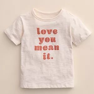Baby & Toddler Little Co. by Lauren Conrad Organic "Love You Mean It" Graphic Tee | Kohl's