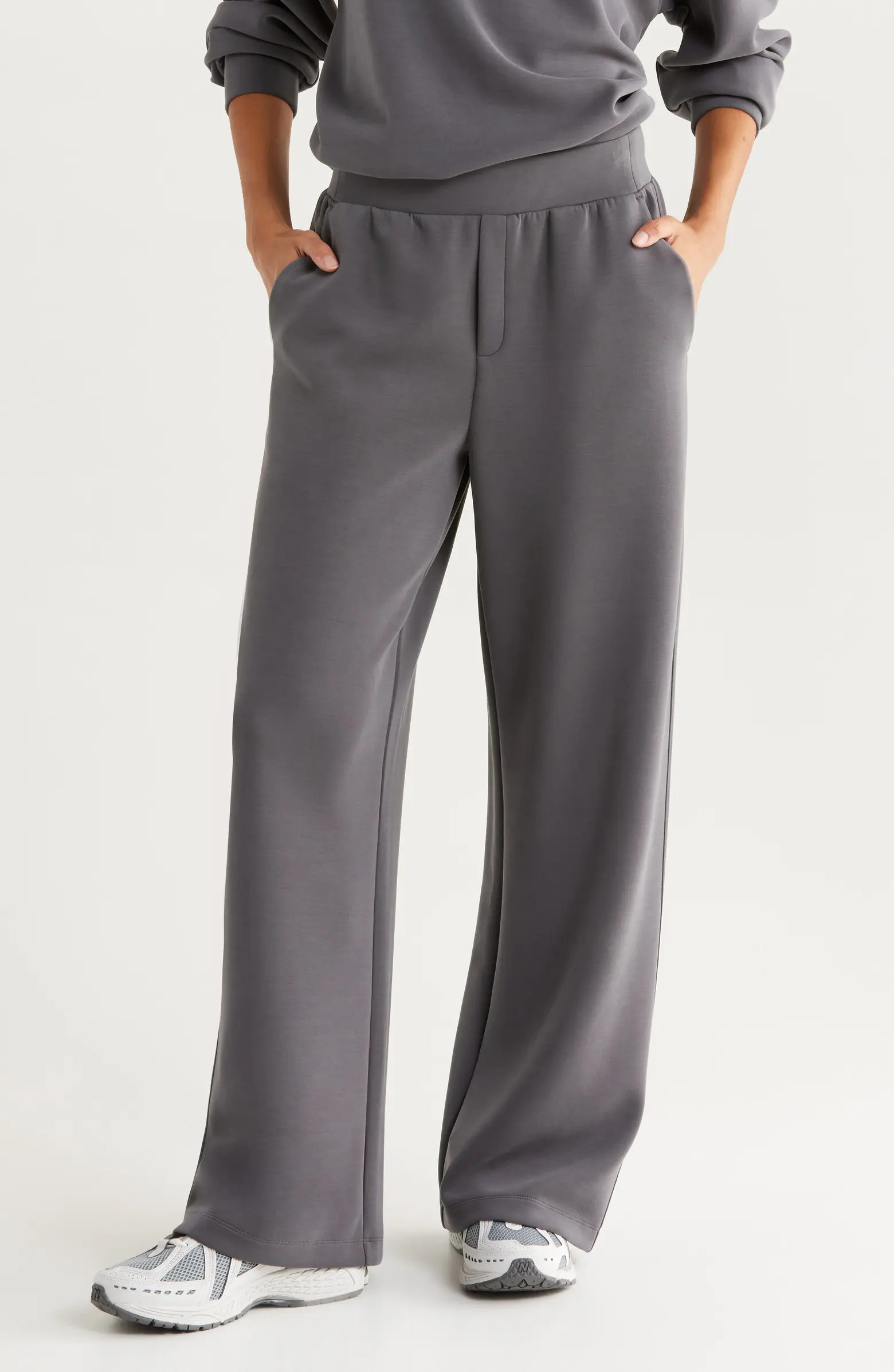 Zella Ultrasoft Knit High Waist Straight Leg Pants | Nordstrom | Nordstrom