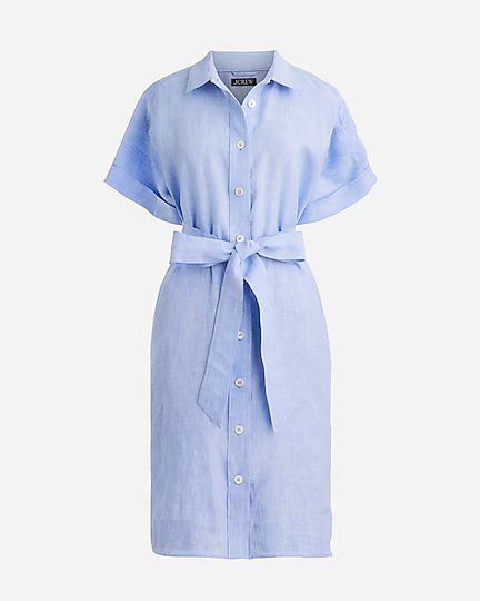 Capitaine shirtdress in linen | J.Crew US