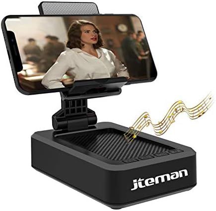 Cell Phone Stand with Wireless Bluetooth Speaker and Anti-Slip Base HD Surround Sound Perfect for Ho | Amazon (US)