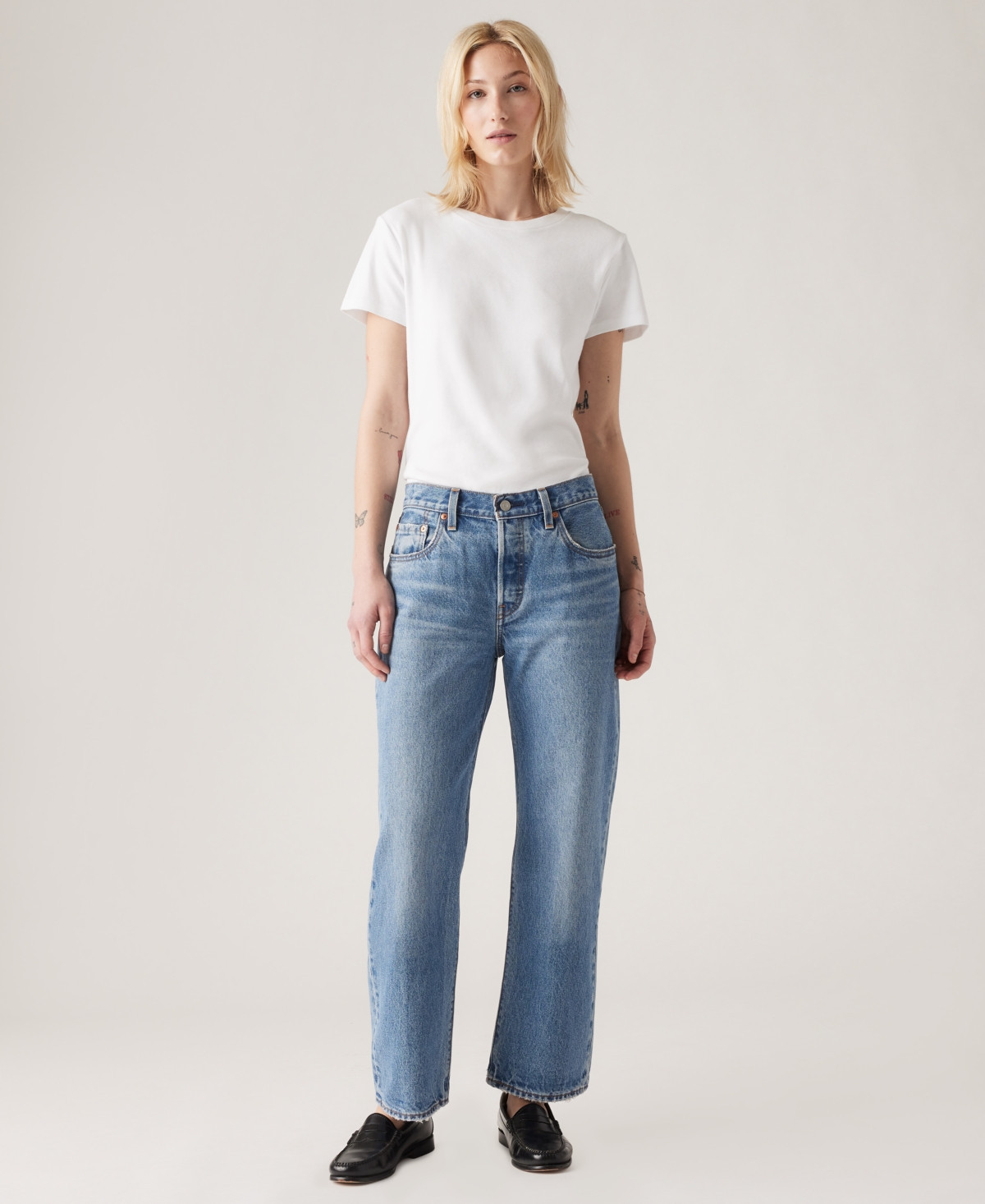 Levi's\u00ae Premium Women's 501 90's Ankle Mid-Rise Straight-Fit Jeans - Macy's | Macy's