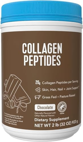 Vital Chocolate Protein Collagen Peptides, Pasture Raised, Grass Fed, Paleo Friendly, Gluten/Zero Sugar Dairy Free, 32.56 Oz | Amazon (US)