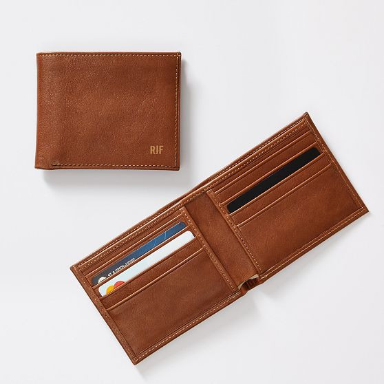Carson Leather Wallet, Brown | Mark and Graham