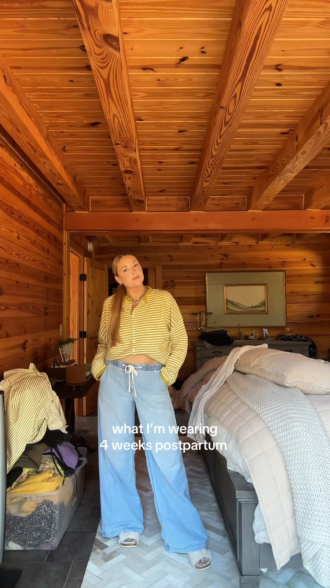 sweater is shop talulah 
Jeans are a m long 
Postpartum ootd

#LTKBump #LTKStyleTip #LTKBaby