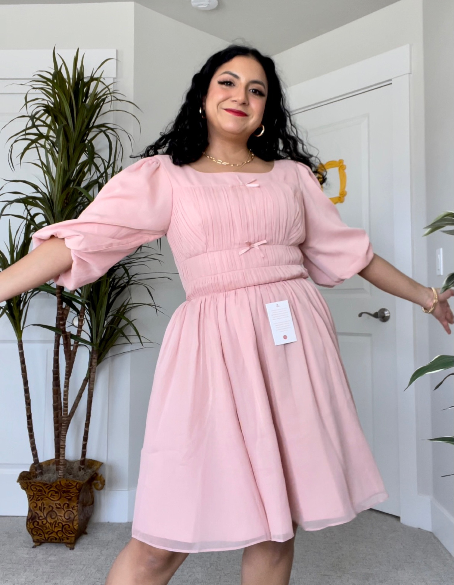 DO RE MI dress, definitely size up one size, I’m wearing the size medium. I’m 5’2”, 135 lbs. 💕

Available in plus and mini sizes 🫶🏼

#LTKFind #LTKGiftGuide #LTKSeasonal