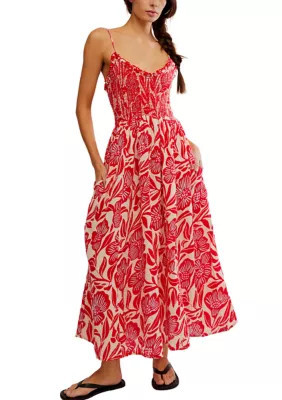 Free People Sweet Nothings Midi Dress, Medium | Belk