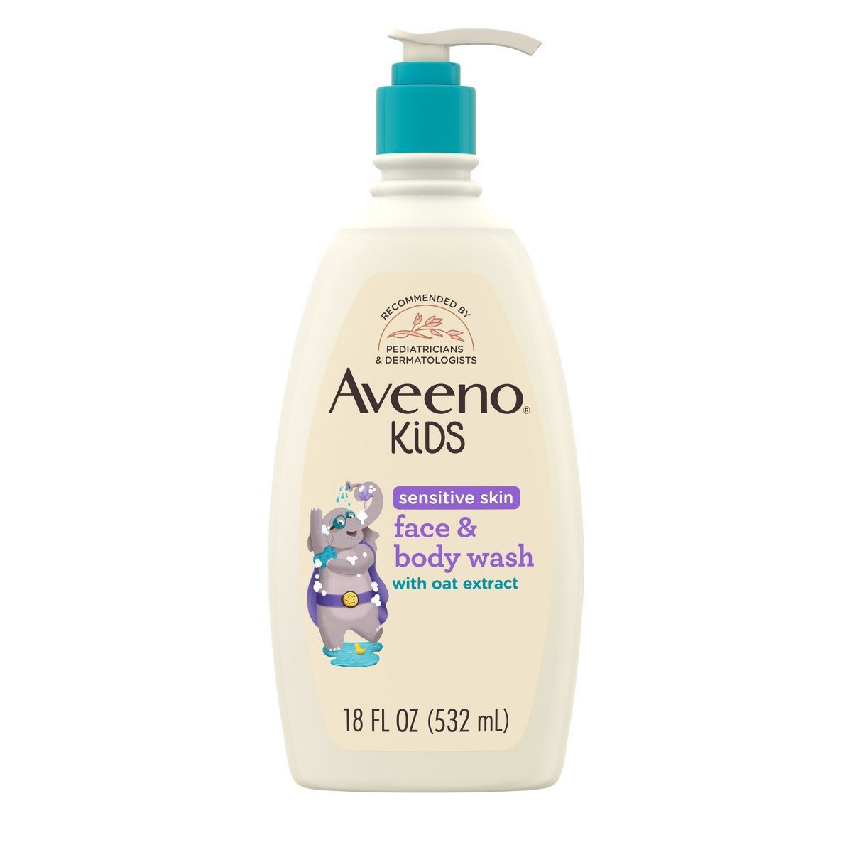 Aveeno Kids Sensitive Skin Face & Body Wash With Oat Extract, Gently Washes Without Drying - 18 f... | Target