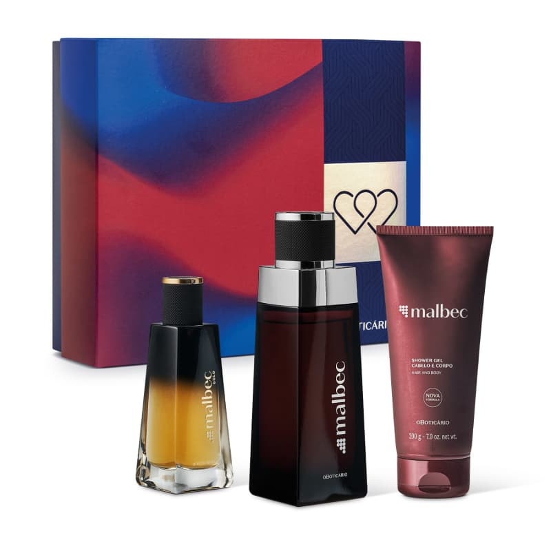 Kit Dia dos Pais Malbec: Desodorante Colônia 100ml + Gold Desodorante Colônia 50ml + Shower Gel... | oBoticario (BR)