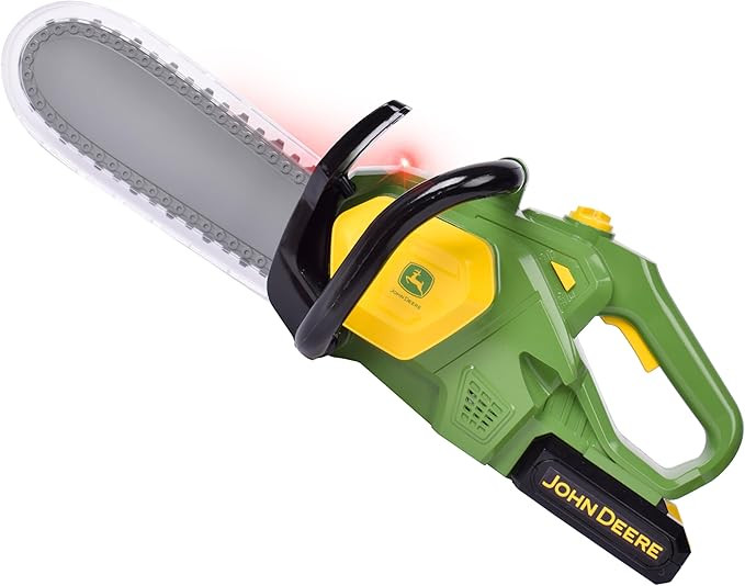 John Deere Power Tools Chainsaw Toy, Construction Tool with Lights and Sounds, Pretend Play Toy f... | Amazon (US)