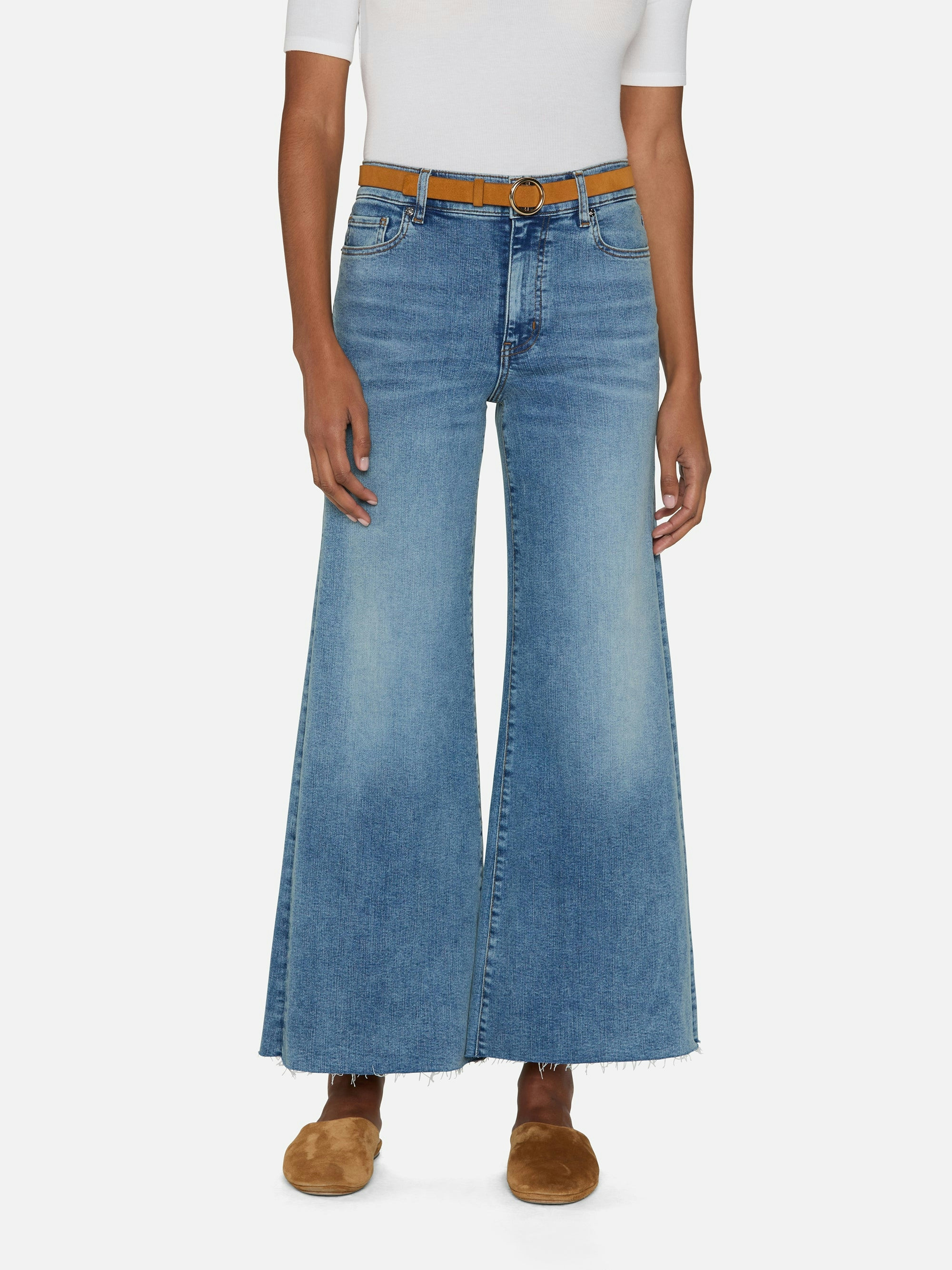 Le Palazzo Crop  in  Crave Raw After | Frame Denim