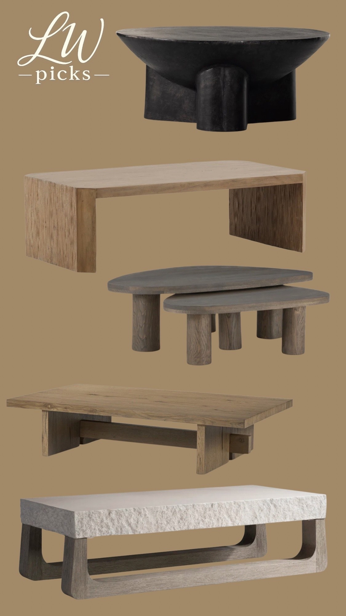 Trying to pick a coffee table for a den and these are my narrowed down choices. 

#LTKHome