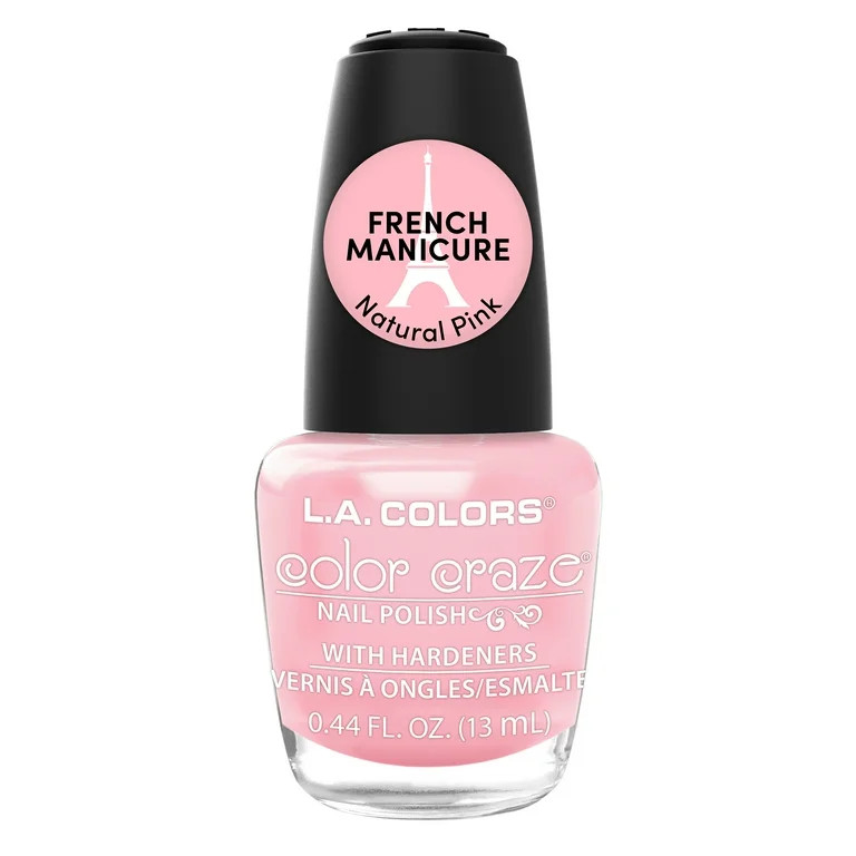 L.A. COLORS Color Craze Nail Polish, French Manicure, Natural Pink, 0.44 fl oz | Walmart (US)