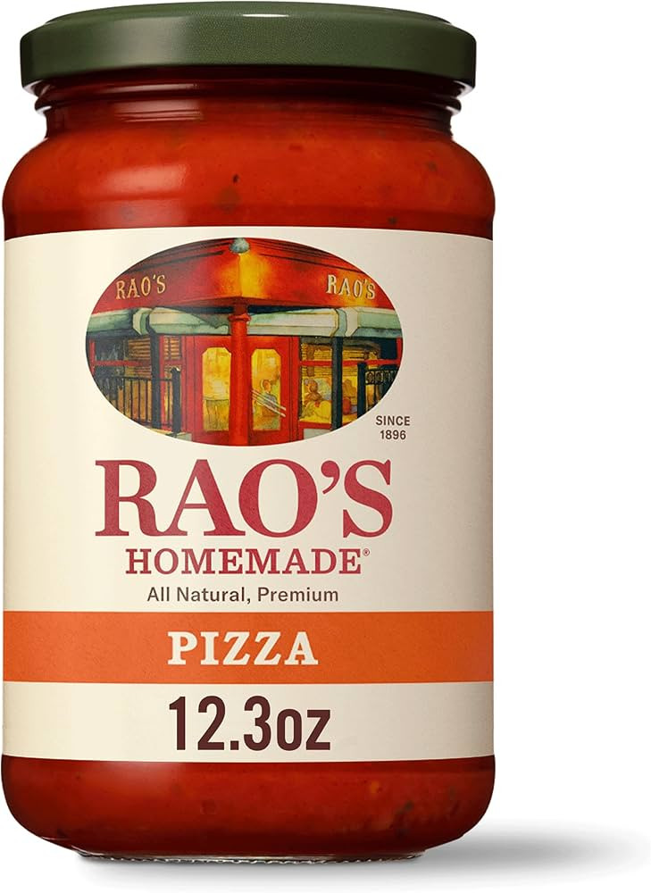 Rao's Homemade Classic Pizza Sauce, 12.3 oz, Keto Friendly, Tomato Sauce, Premium Quality Tomatoe... | Amazon (US)