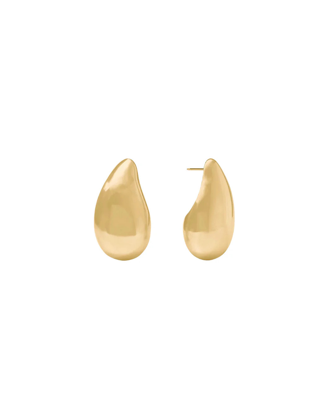 WAVE EARRING Gold / M | FEBE Clothing