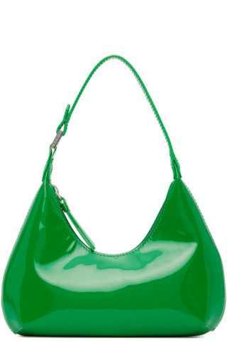 BY FAR - Green Baby Amber Shoulder Bag | SSENSE