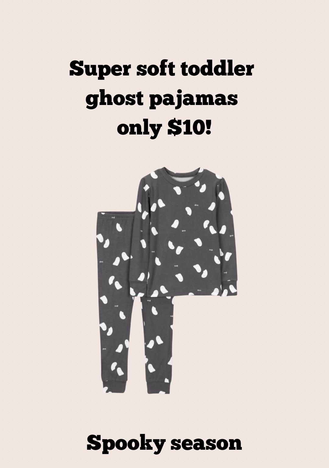 Spooky season is upon us and I found these buttery soft stretchy toddler ghost pajamas for only $10!!! Can’t beat it! Going to sell out fast so grab while you can 

#LTKSeasonal #LTKKids #LTKBaby