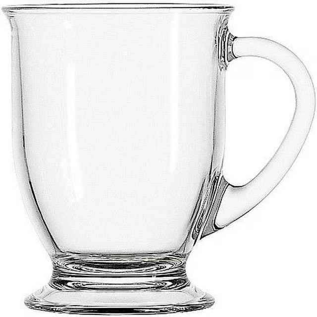 Anchor Hocking Clear Glass Café 16 Ounce Mug Set, 4 Piece Set | Walmart (US)