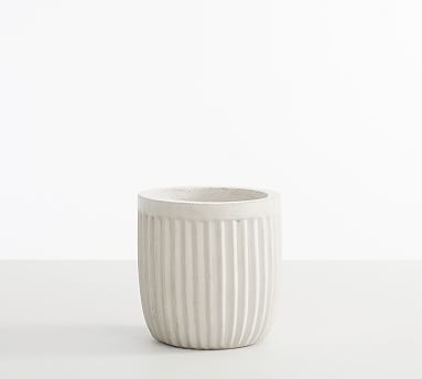 Concrete Fluted Planters - Terra Cotta | Pottery Barn (US)