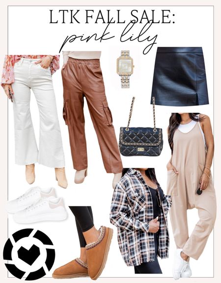 LTK Fall Sale: Pink Lily finds for fall! 

#pinklily

Fall fashion. Affordable fall fashion. faux leather pants. Wide leg jeans. Warm weather fall fashion. Faux leather skirt. Plaid button down top. Free People inspired jumpsuit. White statement sneakers. Platform slippers. LTK fall sale  

#LTKSale #LTKstyletip #LTKSeasonal