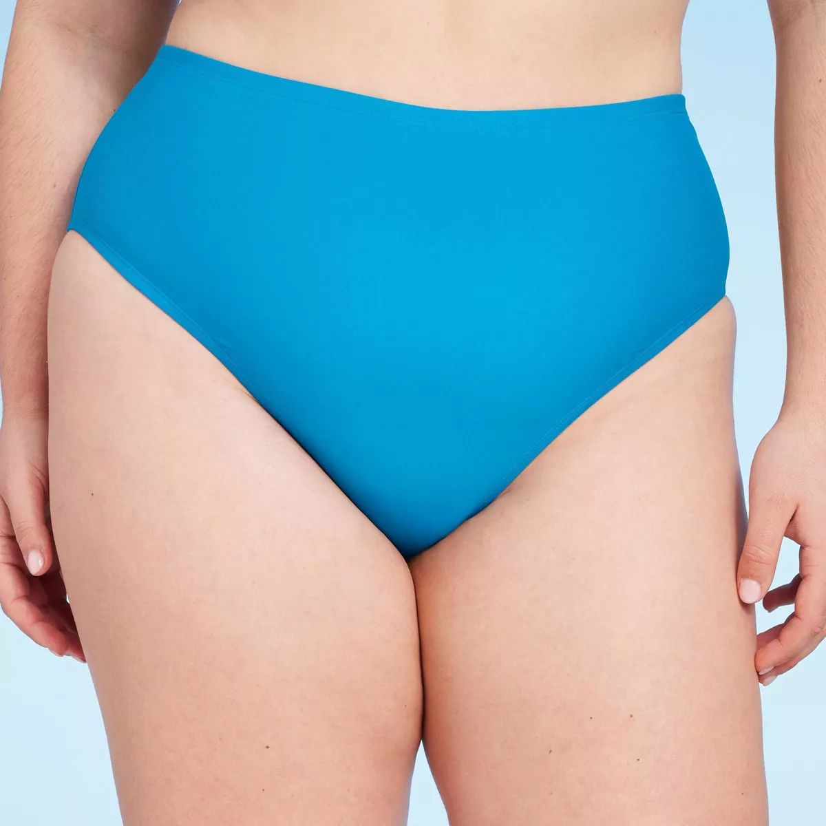 Women's Hipster Cheeky Bikini Bottom - Shade & Shore™ Blue | Target