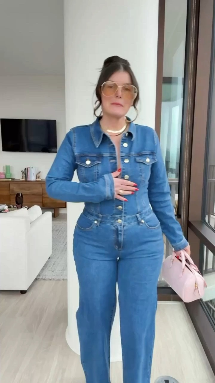Denim jumpsuit

#LTKootd