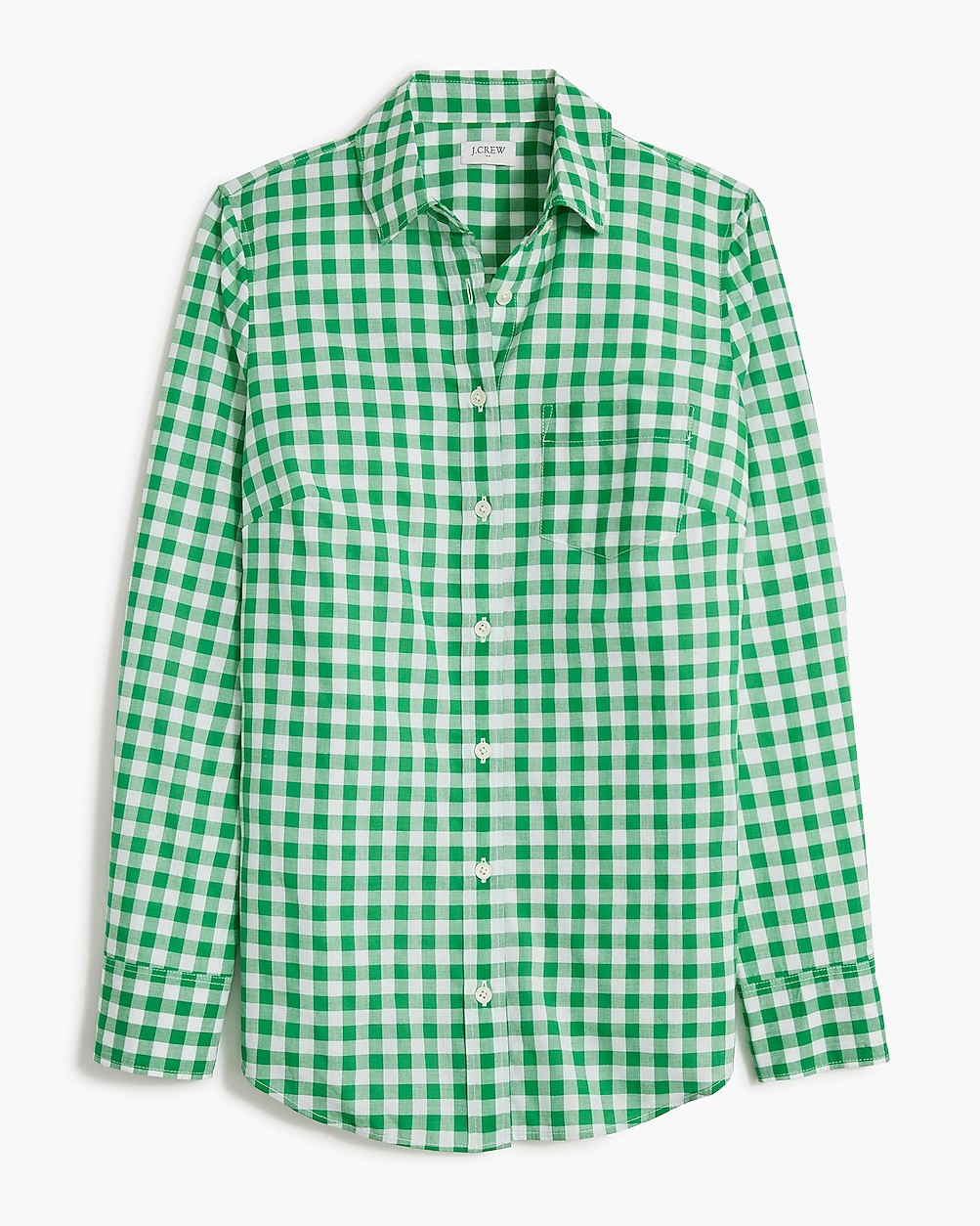 Petite gingham lightweight cotton shirt in signature fit | J.Crew Factory