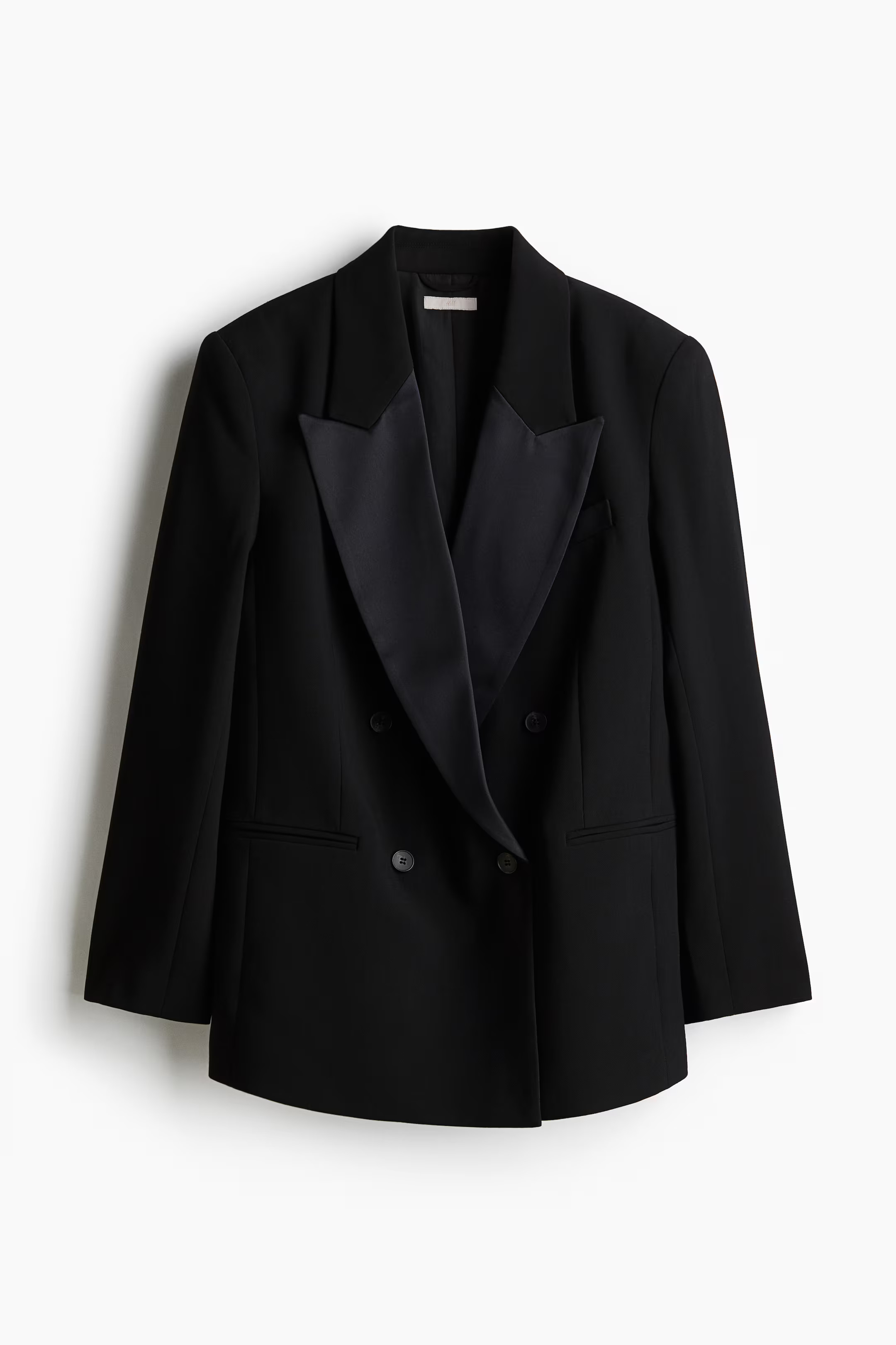 Oversized tuxedo blazer - Black - Ladies | H&M GB | H&M (UK, MY, IN, SG, PH, TW, HK)