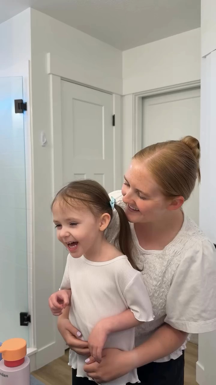 Anyone else have a girl who wants her hair done as quick as possible? 🫣

#LTKKids #LTKmomlife