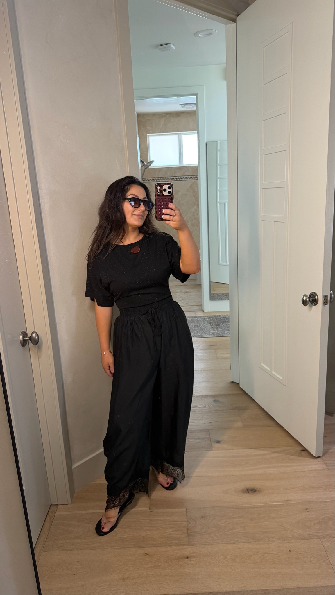 Chic yet comfortable! 
Top and pants size small

5’0” 140lbs 
Petite friendly

#LTKootd #LTKSaleAlert #LTKPetite